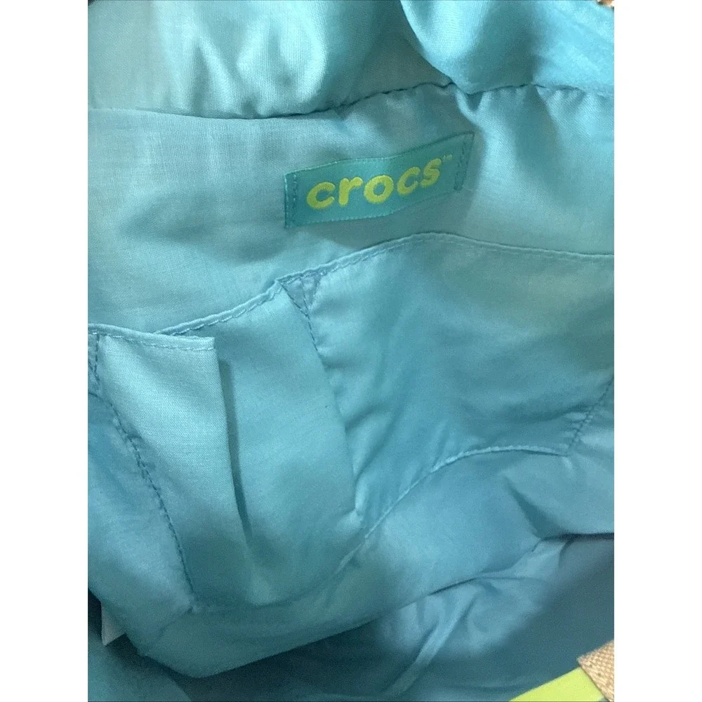 NEW Crocs Huarache Tote Bag‎ Large Strappy Blue Summer Vacation Resort Cruise